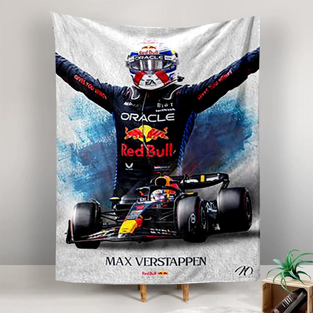 Racing driver with F1 car and Red Bull design Patterned tapestry for bedroom and living room home decor sofas