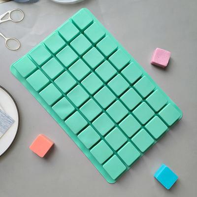 40 Vertiefungen Quadratische Silikonformen für DIY Karamellbonbons Schokoladentrüffel Gelee Eiswürfelform Kuchen Backen Dekorieren Werkzeuge