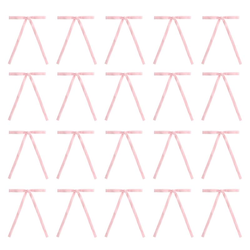 Pack of 20 Decorative Velvets Ribbon Bowknot for Yuletide Decoration Gift Wrapping Accessories Package Adornment Bows