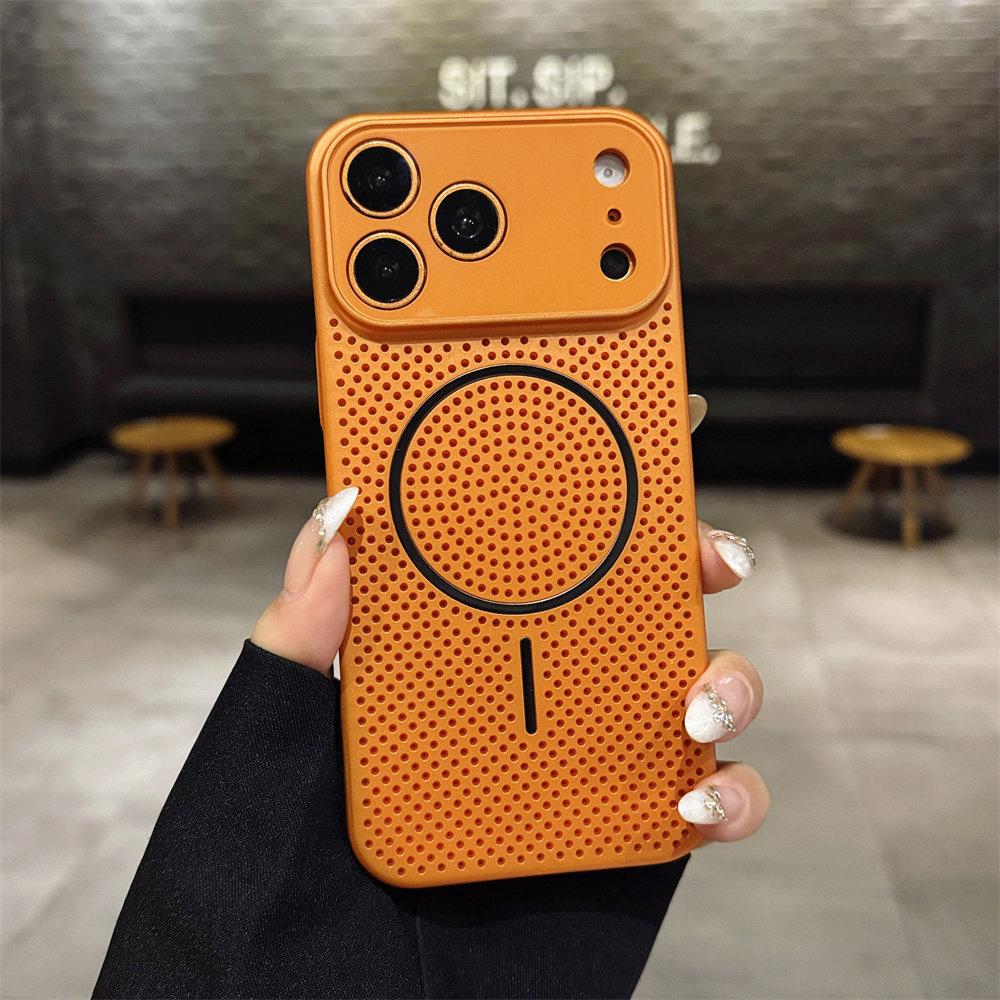Apple iPhone 16/17 Magnetic Hard Case with Lens Film and Heat Dissipation
