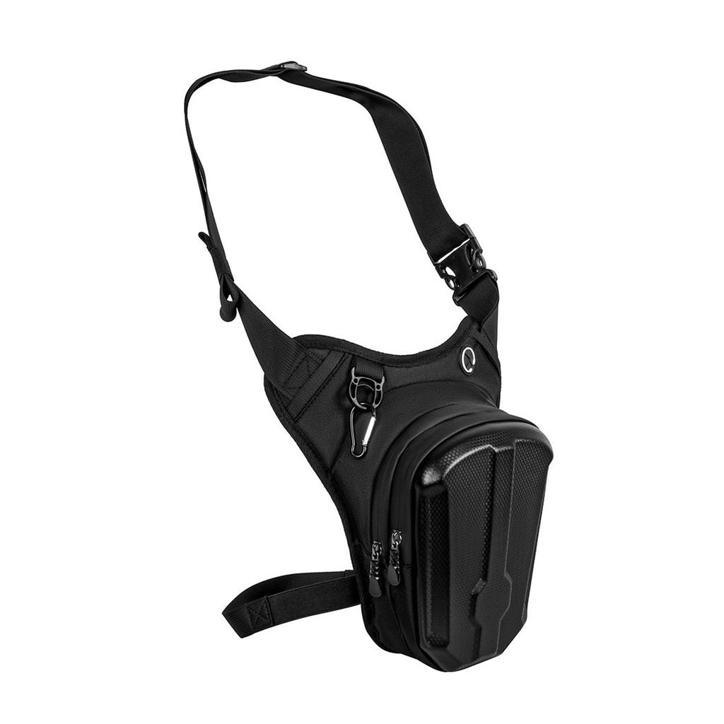 Thigh Bag Motorcycle Leg Bag Polyester Rainproof Large Capacity Multifunction for Riding Accessories Drop Leg Bag Black