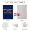 Vintage Metal Sign Rangers Fan Wall Art Decor