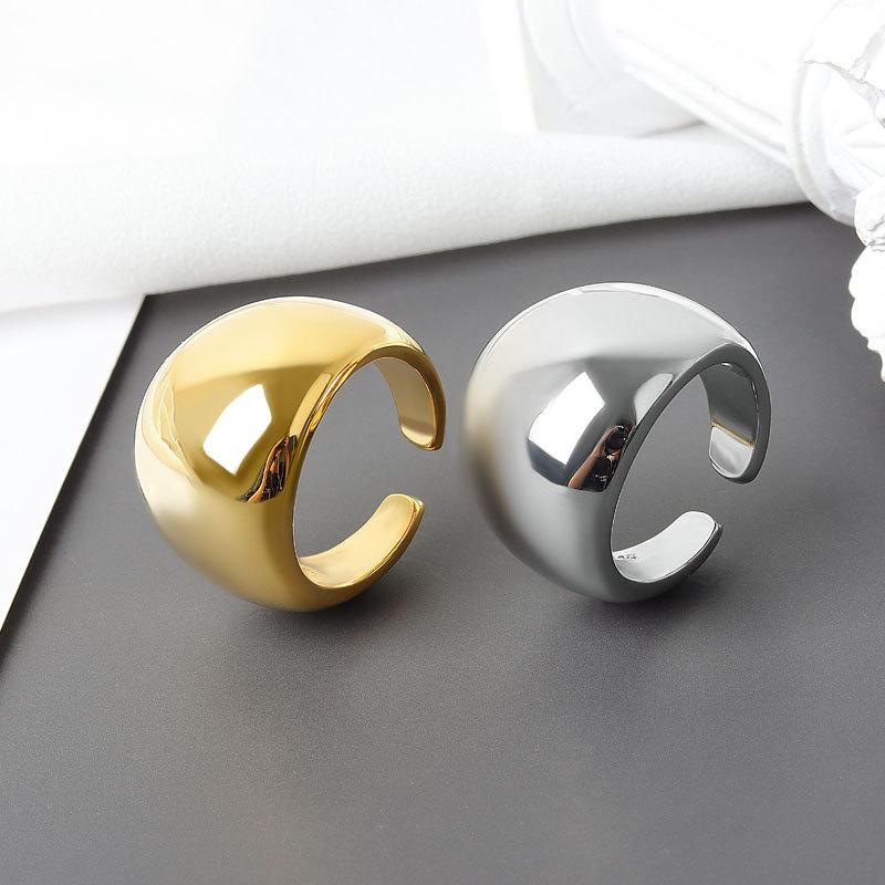 925 Sterling Silver Smooth Surface Oval Stackable Rings For Women Dating Ring Designer Jewelry Ladies Accessories Jewellery