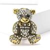 Einfache Persönlichkeit Legierung Strass Bär Brosche Modisch Vielseitig Herren- und Damenanzug Mantel Korsage Schmucknadel