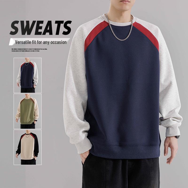 2024 Trendy Unisex American Style Hoodie - Casual Loose-Fit, Long Sleeve, Round Neck for Spring/Autumn L