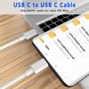 USB-C Cable - e.F.Connection - for Samsung Galaxy A05s A15 A25 A26 A35 A36 A55 - 1 Meter - Fast Charging - White