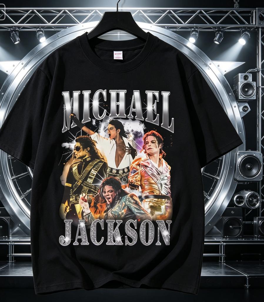Classic Vintage Michael Jackson Graphic Tshirt Unisex Summer Clothing Fashion Retro Gothic Rock Tshirt Unisexs New Oversized T Shirt