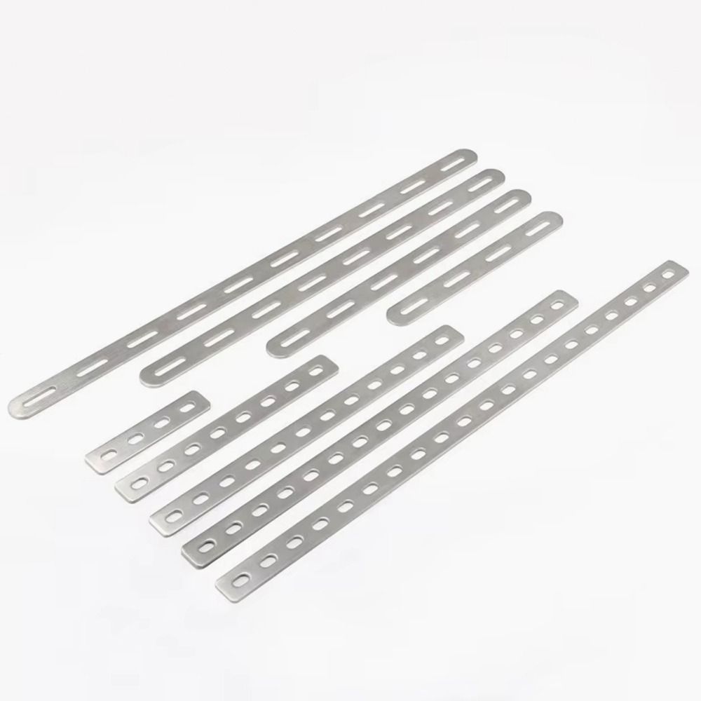 1Pcs Durable Straight Brace Angle Bracket Stainless Steel Mending Corner Bracket Flat Fastener Connection Plate
