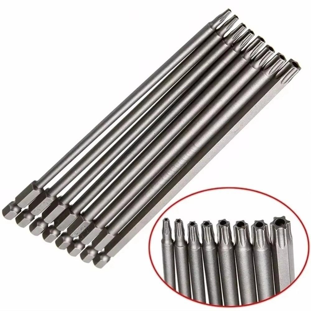 8PCS T8-T40 Hex Head Allen Wrench Drill Bits Set Screwdriver Socket Bit  Wrench Use