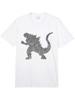 Unisex's Casual Round Neck Short Sleeve T Shirt  Newspaper Print