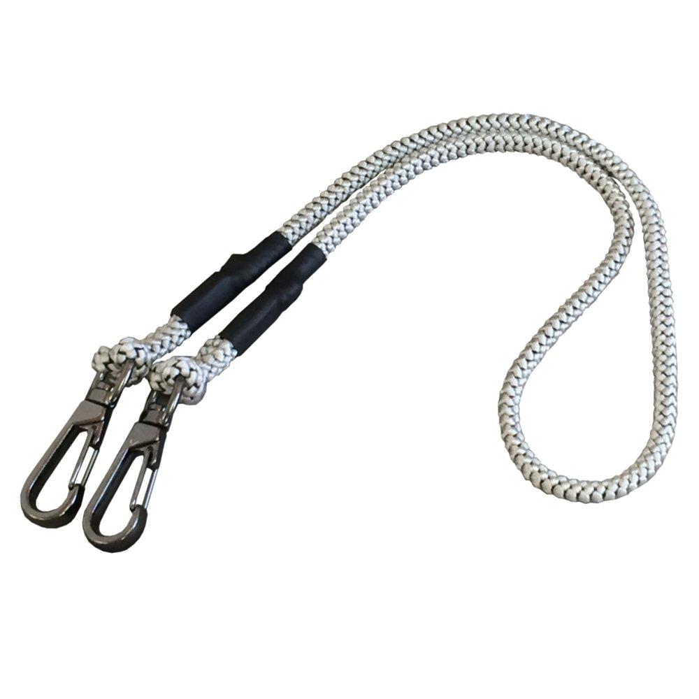 Fujiya Fabric Safety Cord, Tangle-Resistant and Stretchable, 3kg Capacity, Silver, FSC-3SL