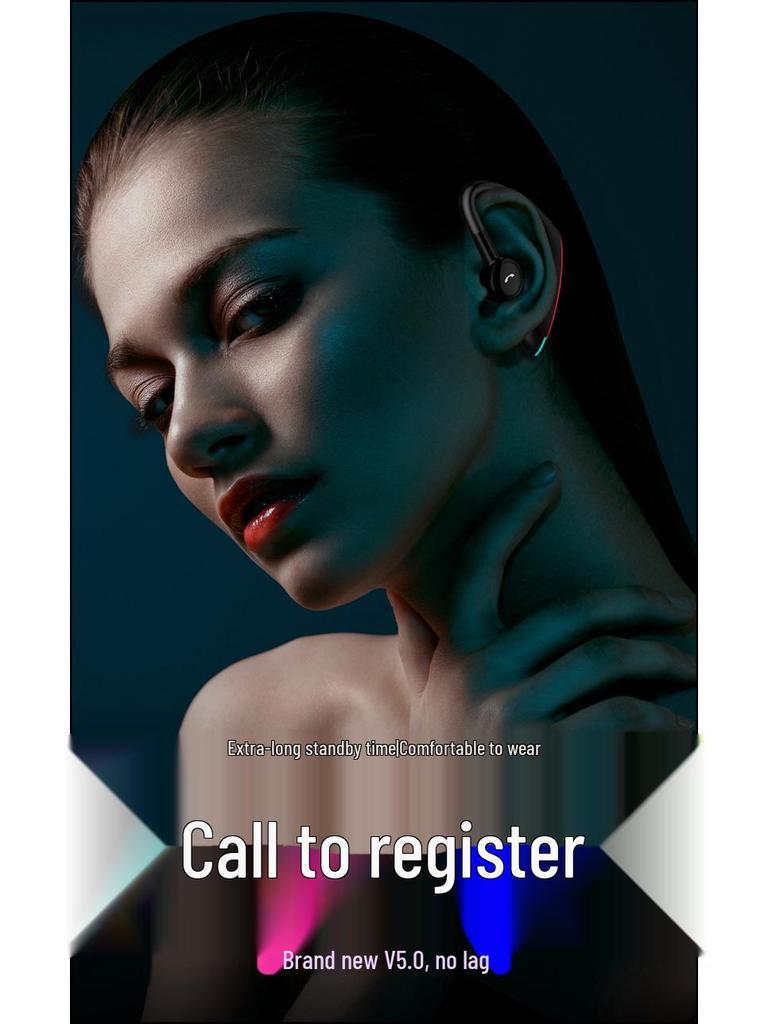 2025 Single Ear Wireless Bluetooth Headset with Ultra-long Standby