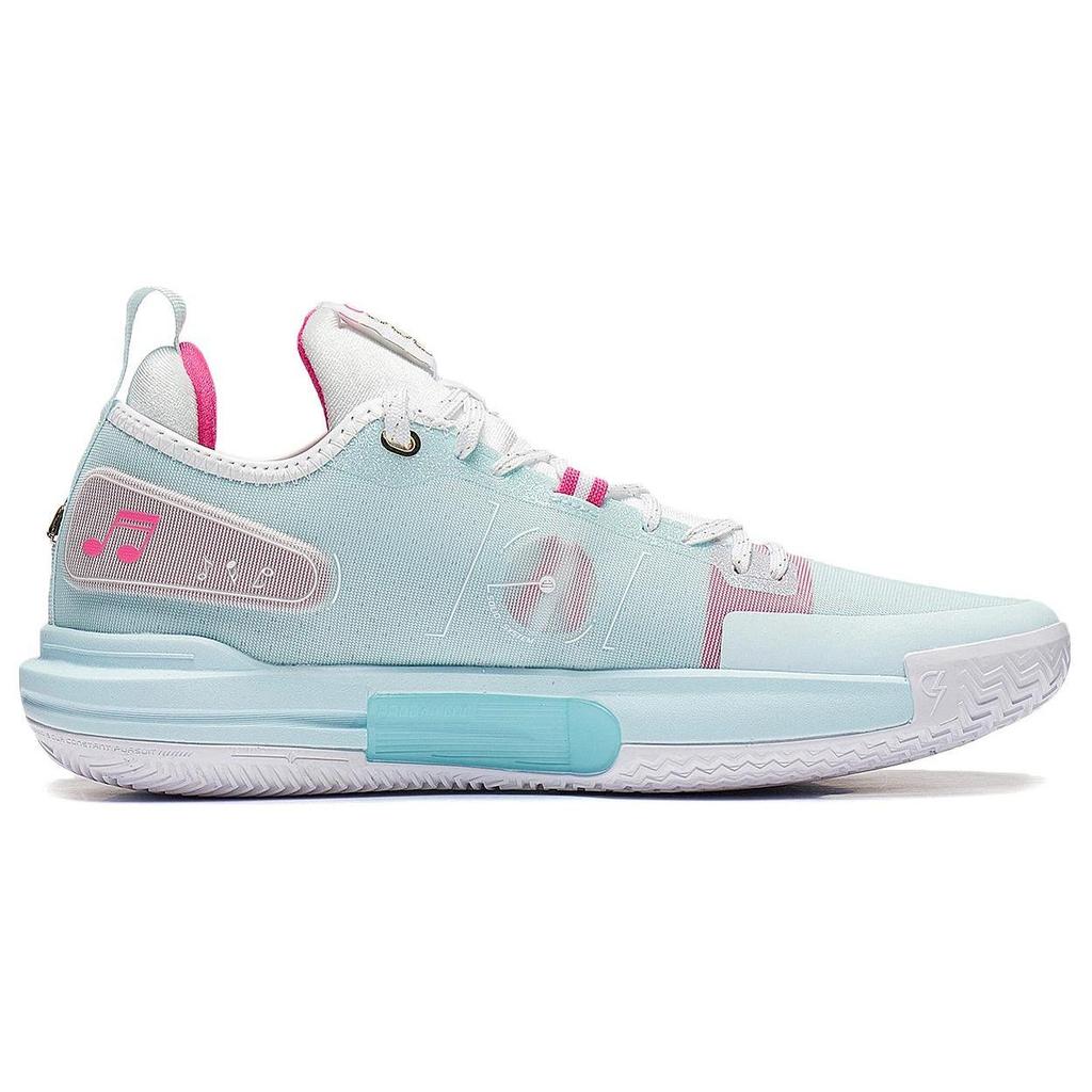 Li Ning Speed 9 Premium Cushioning, Wear Resistant Low top Basketball Shoes Men's Aqua Blue ABAT015-1