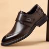 Summer new leather shoes men's business dress wedding shoes platform men's shoes British casual leather shoes foreign trade