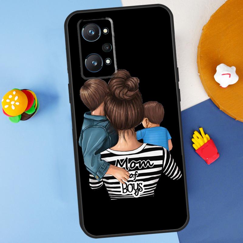 

Super Dad Mom Baby Girl Twin For Realme C55 C67 C61 C75 C53 C51 C21Y C25S GT 6 6T 5 GT7 Pro 10 11 12 13 14 Pro Plus Case Realme GT7 Pro