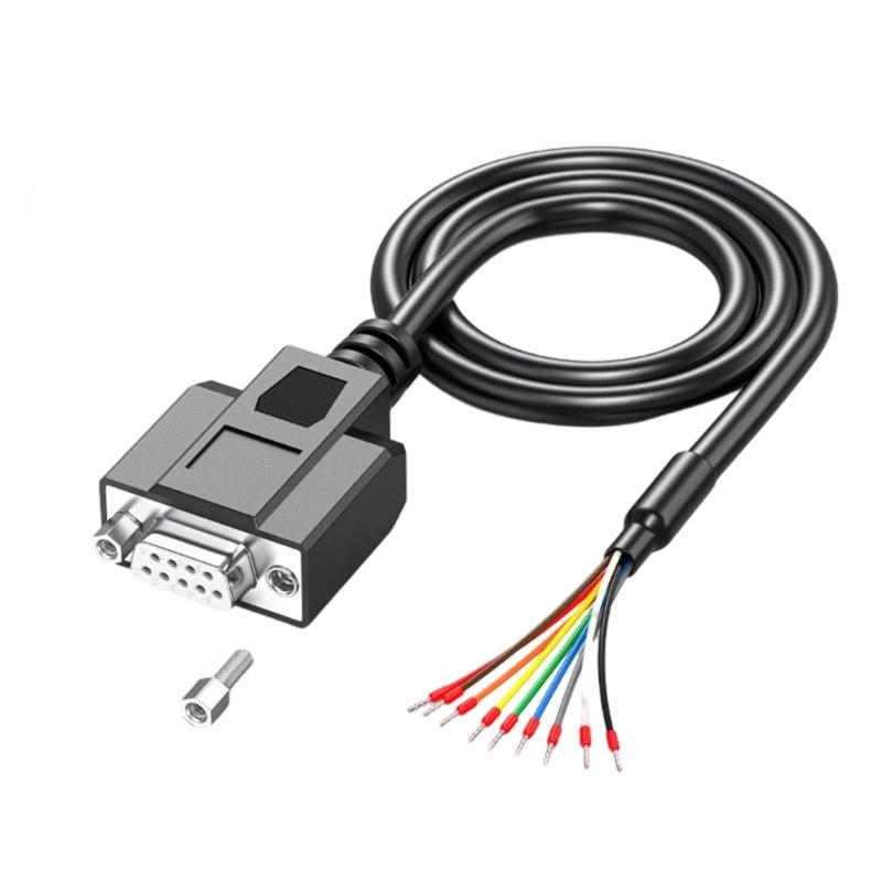 Professional DB9Pin RS232 Male To Open End Cable Featuring Copper Conductors And Aluminum Foil Shielding