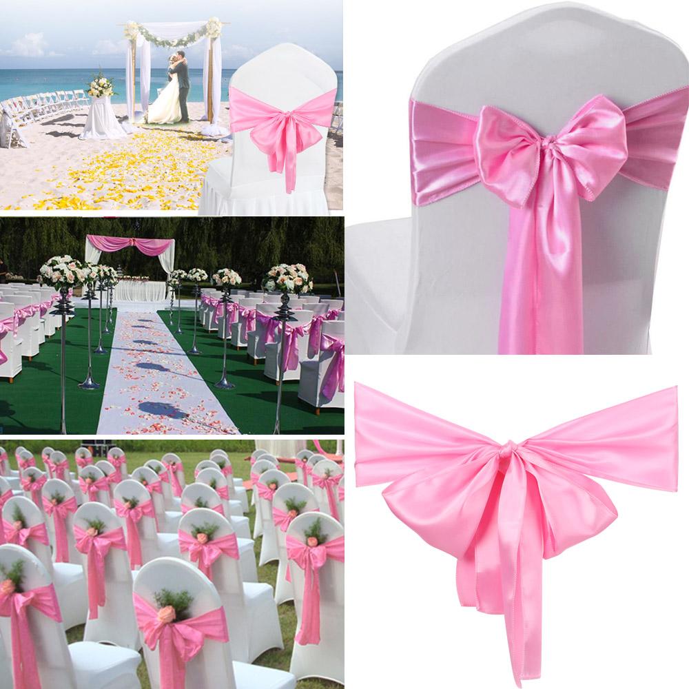 

Seat Cover Tie Wedding Reception Supplies Events Banquets Chair Bows Sashes Chair Back Decor