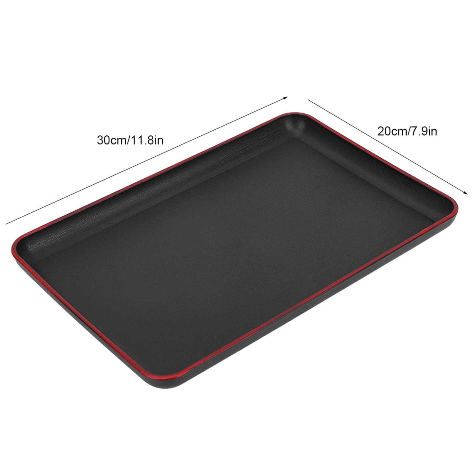 Japanese Style Rectangular Plastic Tray Food Serving Tray for Restaurant Home Hotel Serving Tray