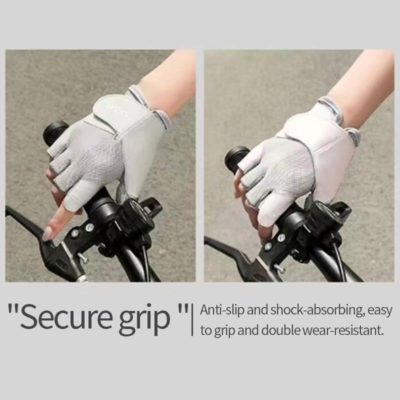 Guantes antideslizantes transpirables de medio dedo, guantes transpirables para ciclismo, Fitness, gimnasio, culturismo, Crossfit, ejercicio, guantes deportivos