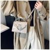 Retro Commuter Texture Lock Buckle Gentle Temperament Handbag Versatile Crossbody Lock Buckle Bag