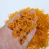 Cowhide Rubber Band - 1cm Outer Diameter Yellow Leather Rings for Tying Vegetables and Bundling Money