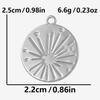 5pcs/Lot High Quality Steel Color Pentagram Star Sun Stainless Steel Pendant For Jewelry Making Supplies Handmade Bracelet Charm