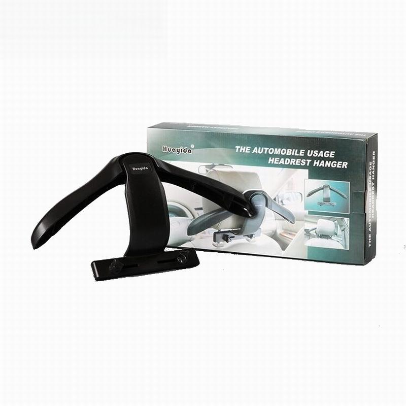 Car Mounted Clothes Hanger Back Garment Rack Automotive T-Shirt Holder Anti-Slip Creative Design ABS Hook Acrylic Material