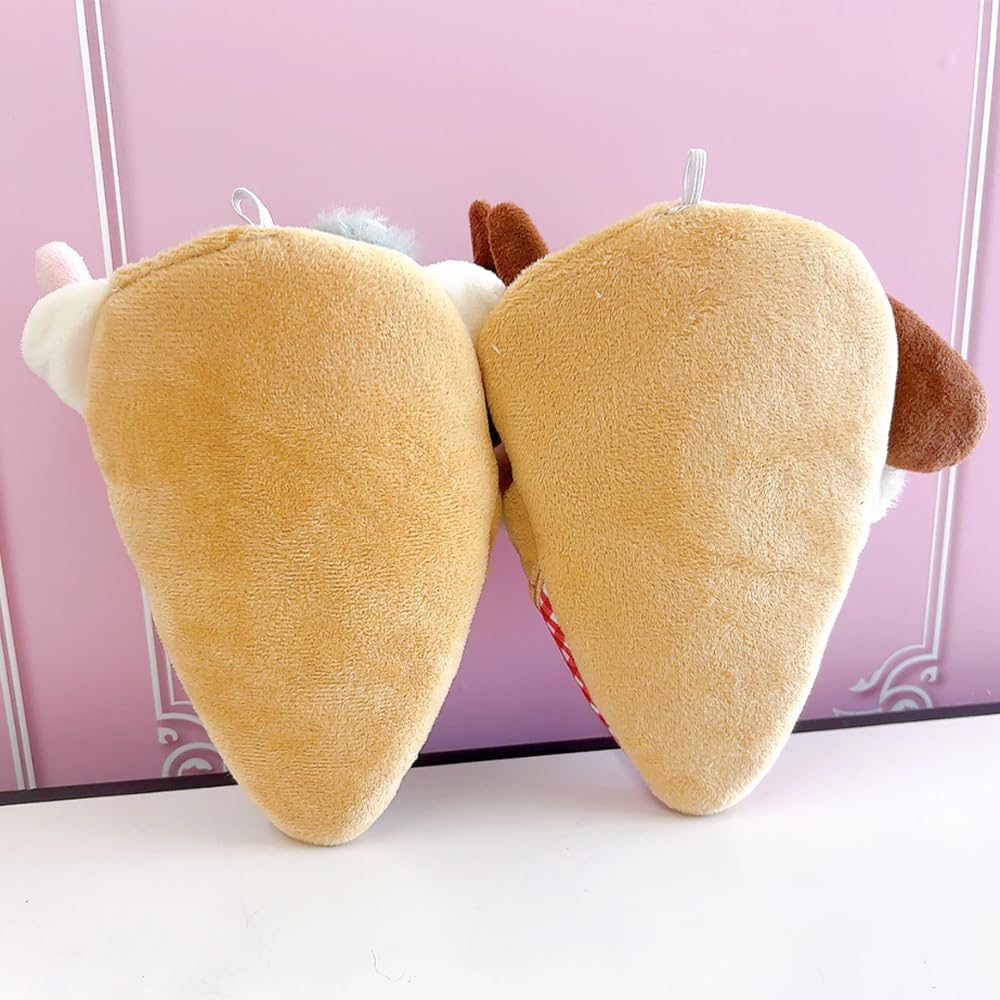 Stuffed Animal Costume for a 10cm Plush and Accessories for Your Favorite Anime or Otaku Perfect As a Doll Mascot or Kpop Doll Crepe-shaped Dog.