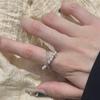 Modern Adjustable Pearl And Zircon Star Ring For Women With Chic Geometric Design For Looks Trendy
