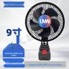 Ventilator portabil de 9 inch compatibil Makita pentru exterior, cămin și pescuit