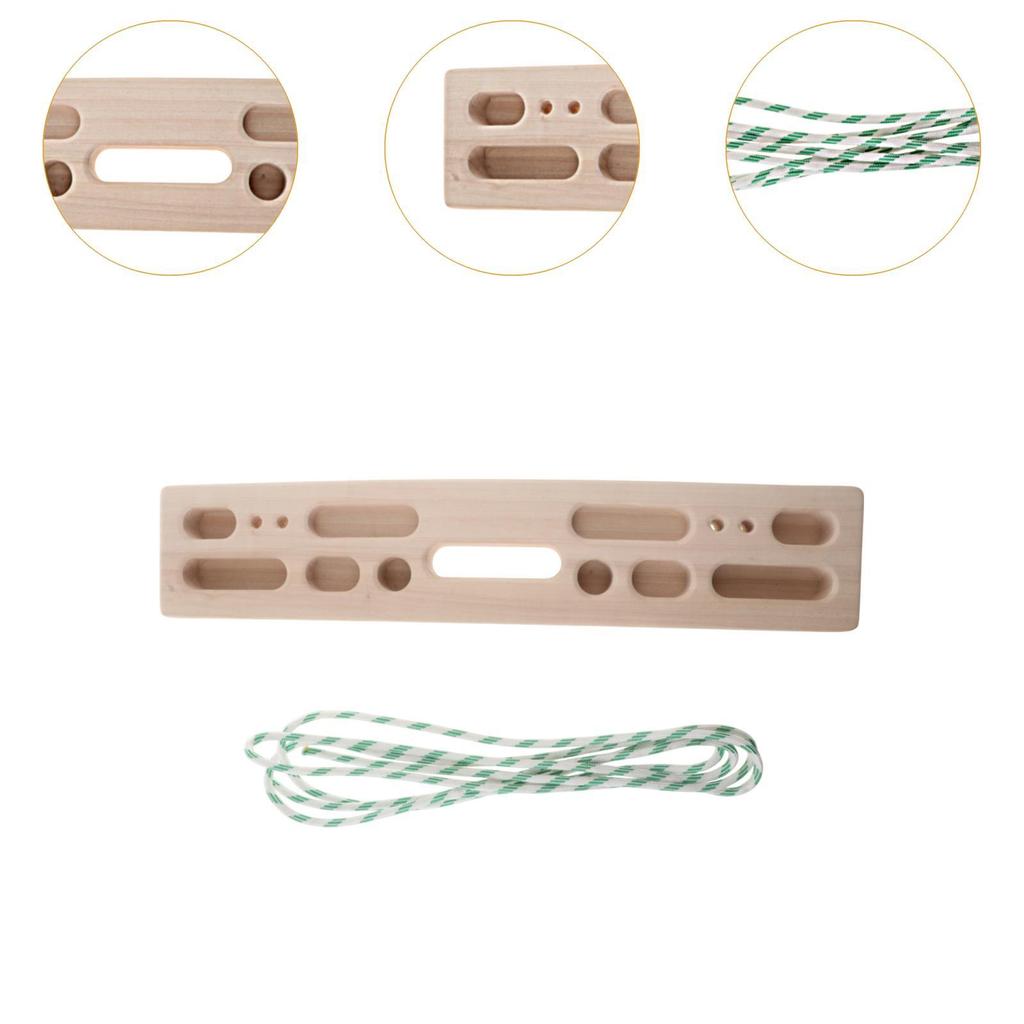 Rock Climbing Hangboard Forearm Exerciser Bouldering Gifts Enhance Finger Grip Strength Wooden Hangboard Hang Board for Climbing