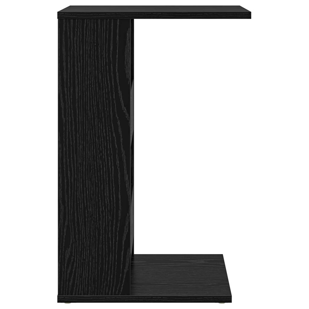 Side Table Black Oak Effect 40 X 35 X 60.5 Cm
