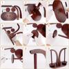 1pc Double Roller Wooden Yarn Winder Tool, Rotatable Yarn Spool Holder, DIY Knitting & Crochet Yarn Threads Storage Rack Frame