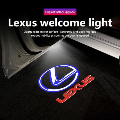 For ES ES250 ES300 ES350 RX RX300 GX UX LX470 LX570 RC LED Car Door Welcome Projector Ghost Shadow Light Auto Accessories