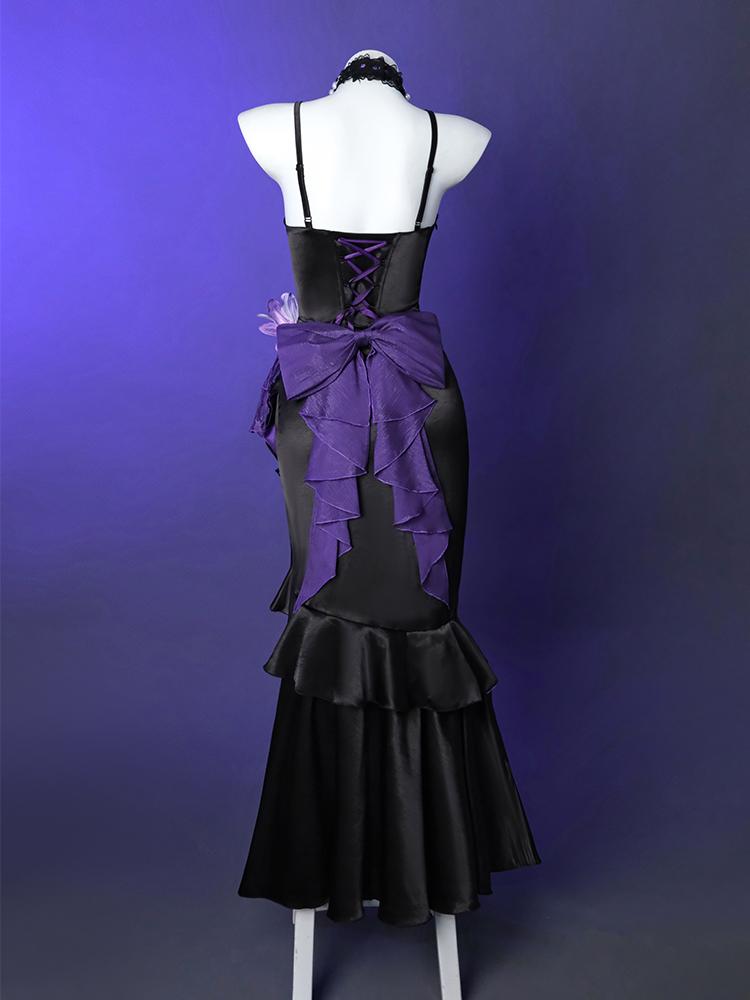 Original Honkai Star Rail Fanart La Grande Herta Cosplay Costume Herta Women Evening Dress Party Role Play Suit