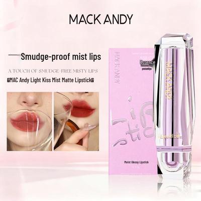 Mark Andy Velvet Matte Kiss-Proof Lipstick: Long-lasting, Non-Stick, Natural Brightening for Students