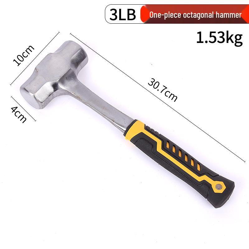 Octagonal Shockproof High Carbon Steel Hammer – Industrial & Household Use