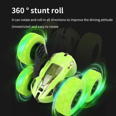 RC Stunt Car for Kids Double Sided  2.4GHz 4WD Remote Control Stunt Car 360 Degrees  Stunt Roll Vehicles