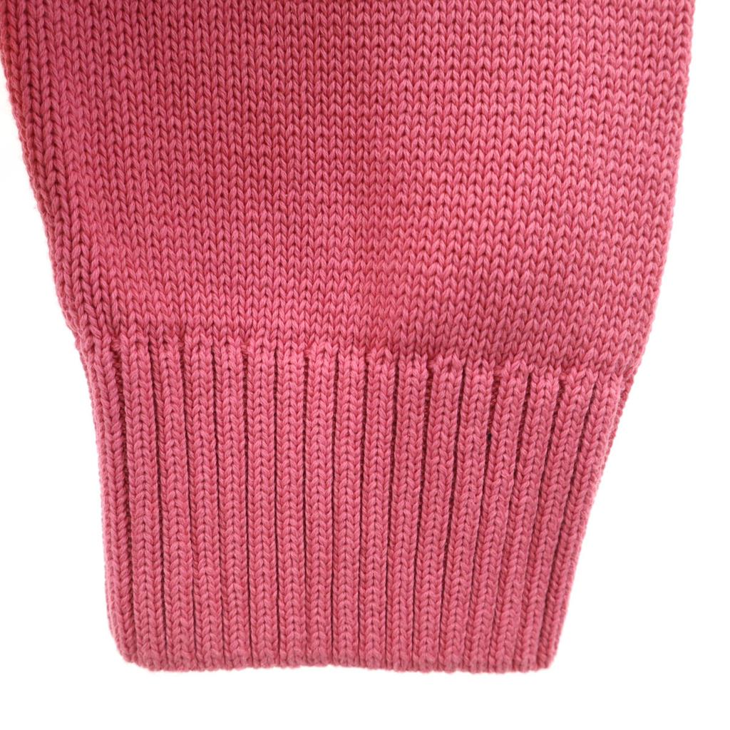 unused ZARA Long sleeve V neck knit cardigan M pink Men's Used