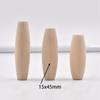 20pcs Long Oval Rugby Shape 15x45mm Natural Wood Loose Eco-friendly Beads for DIY Crafts Woodcraft Jewelry Making Accessories