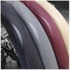 Four Season Universal Car Steering Wheel Cover Wear-resistant Embossed Leather Comfortable and Soft Suitable for 14.5-15 Inches