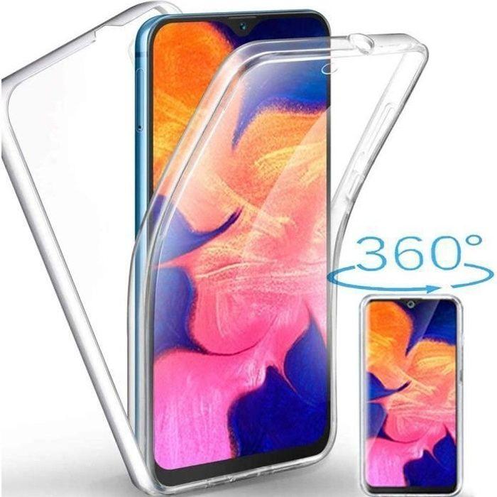Coque pour Samsung Galaxy A10 - LittleMonkey - Version améliorée 2019 - 360 Degré - Transparent - Souple