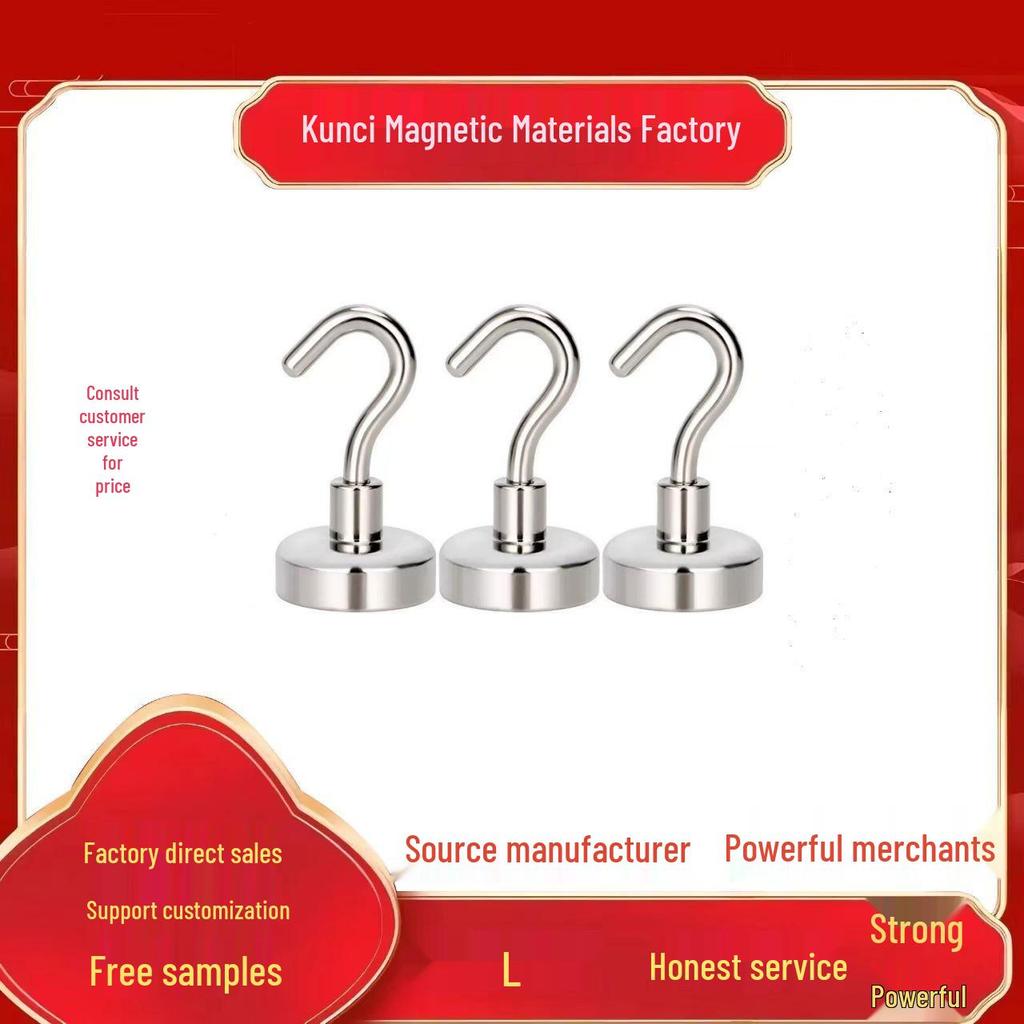 Ganci Magnetici in Neodimio Ferro Boro da 50 Pezzi - Forti, Senza Tracce, Acciaio Inossidabile per Cucina e Frigorifero