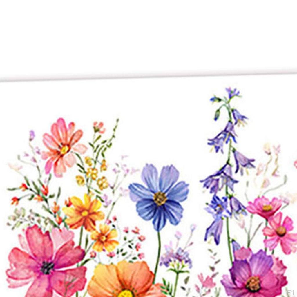 Flower Wall Sticker Decal PVC Wallpaper Party Self Adhesion Art Decor Mural for Living Room