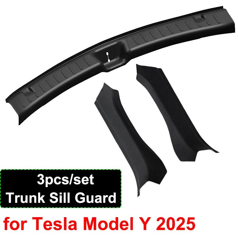 Trunk Protector Guard for Tesla Model Y Juniper Launch Anti-Scratch Mat Rear Cargo Threshold Sill Cover Bumper TPE Organizer Pad
