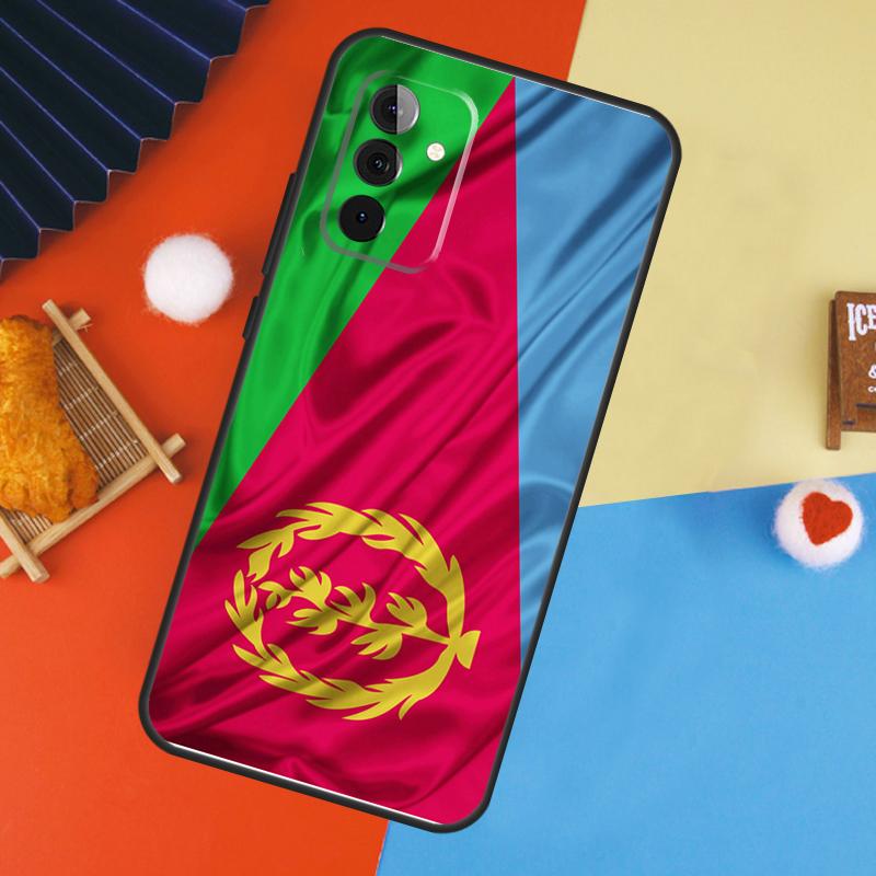 Eritrean Flag Case For Samsung Galaxy A53 A33 A13 A54 A34 A14 A56 A36 A16 A06 A12 A32 A52 A35 A17 A15 A55