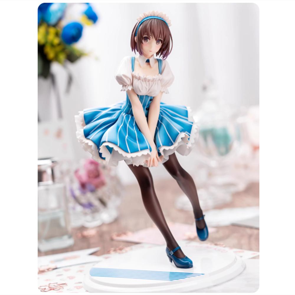 

24cm Saekano: How to Raise a Boring Girlfriend Anime Figure Maid Megumi Kato Action Figure Kato Megumi Figurine Adult Doll Toys without box