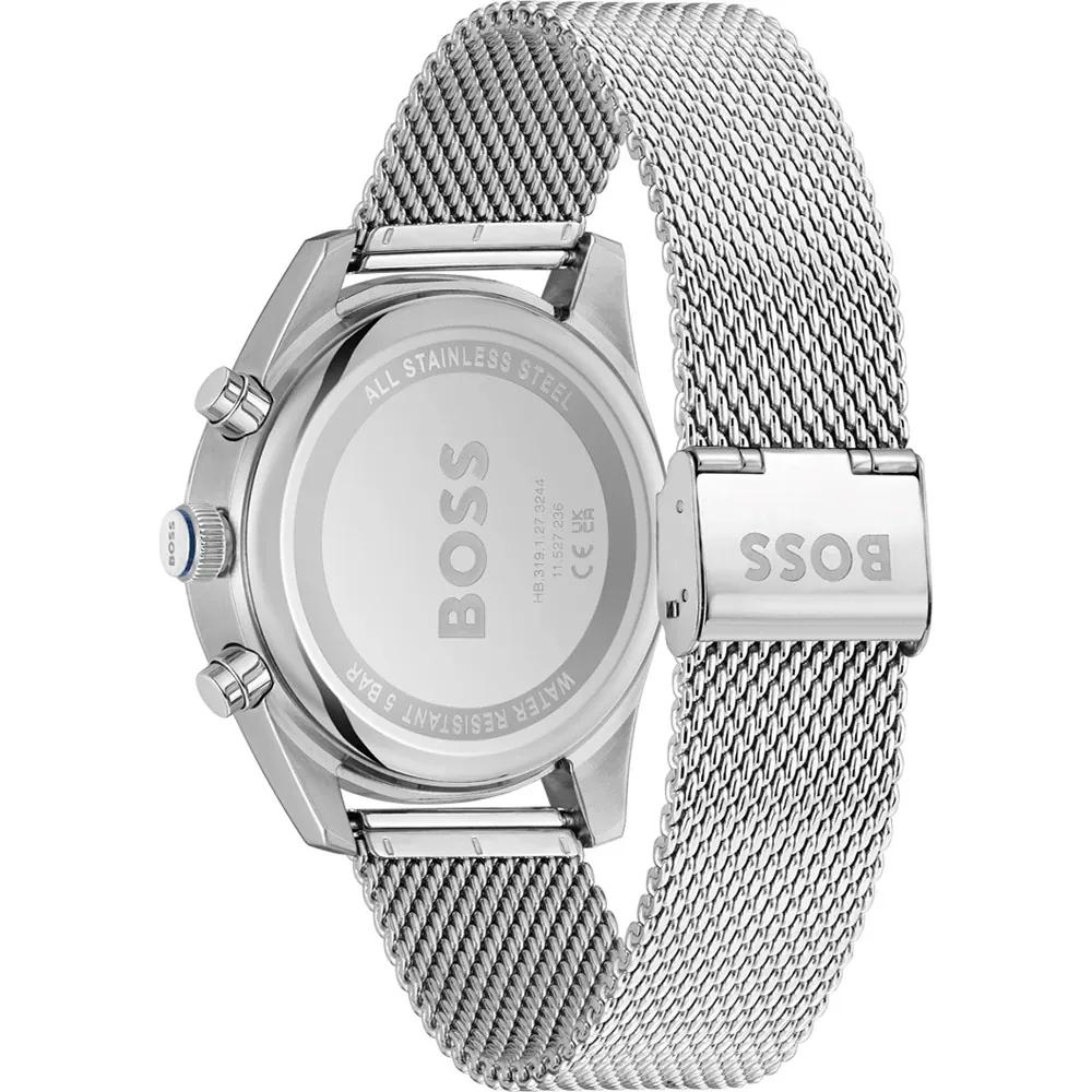 BOSS Skytraveller Blue Stainless Steel Silver Men's Quartz Watch 1514149