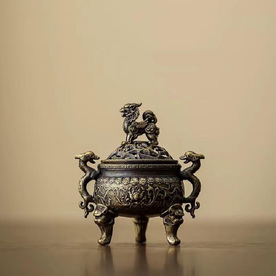 Zen Aromatherapy Stove, Treasure Pot Aromatherapy Stove, Elegant Fragrance Display, Teahouse and Home Decoration