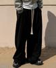 ATTENTIONROW Edition 10. Rope Wide Stopper Training Pants (Black)